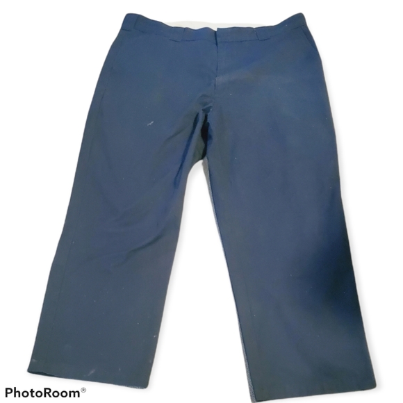 Men's Dickie's Navy Blue Trousers 44x30 - Picture 2 of 5
